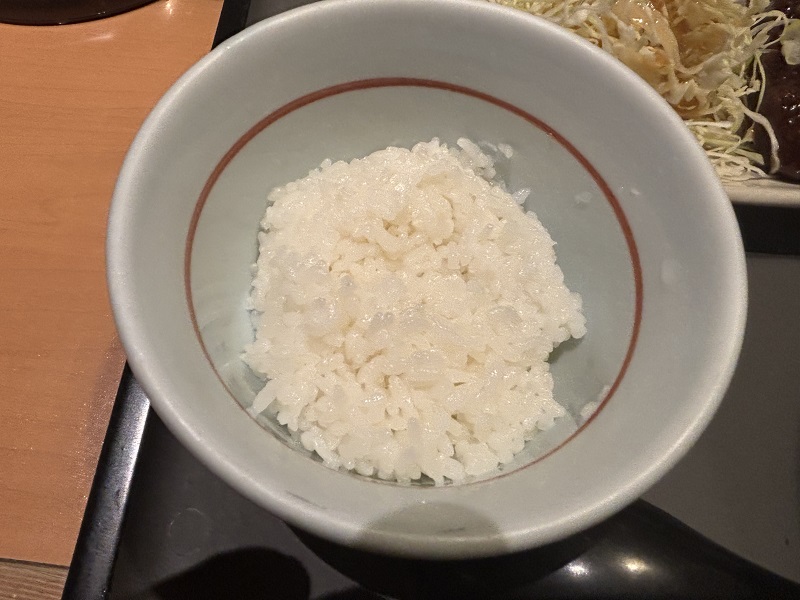 若鯱家のカレーうどん定食のご飯